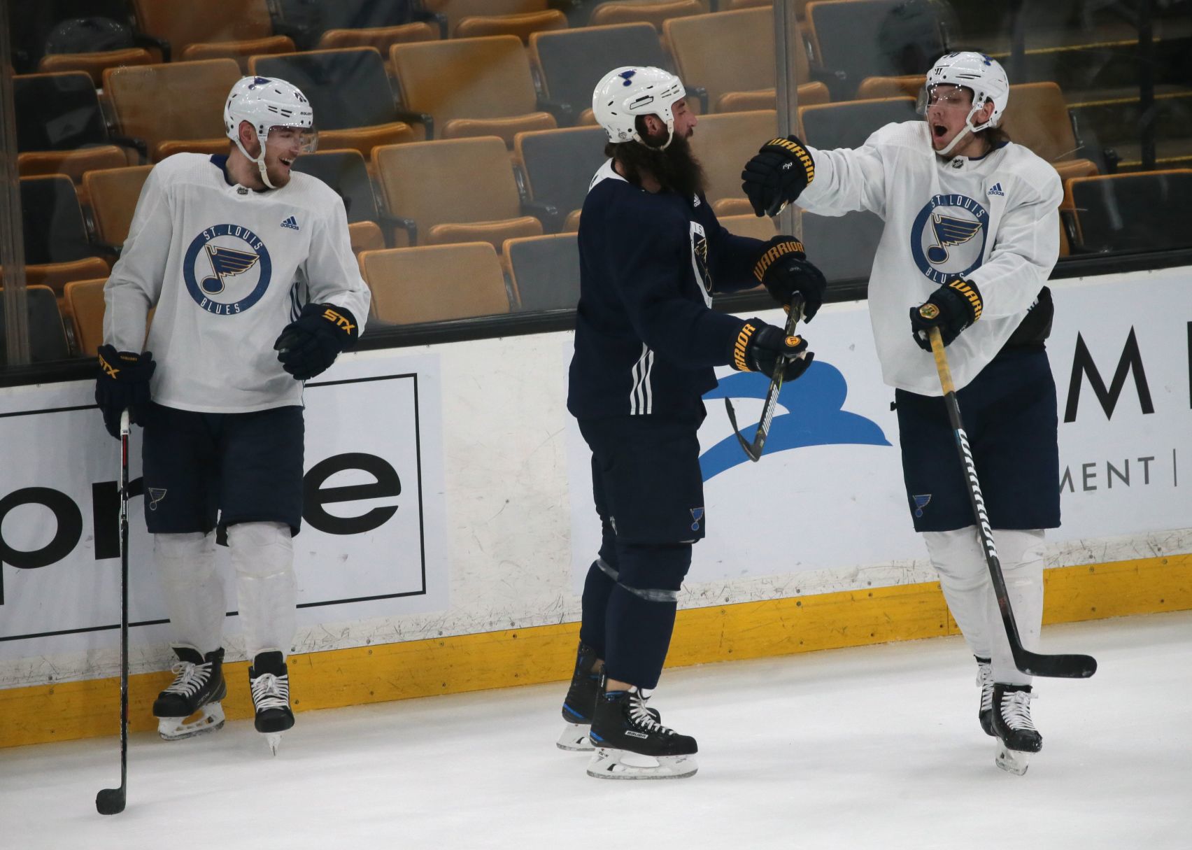 Blues practice at the TD Garden